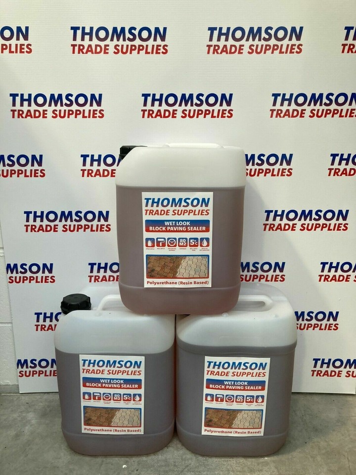 .Wet look driveway sealer block paving patio (CHEAPEST & BEST ON EBAY