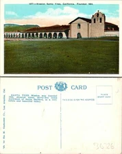 Mission Santa Ynez CA Postcard Unused (36326)