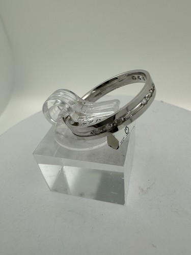 18ct Wg Lds 3mm Diamond Set Wedding Band Uk size N.hallmarked - Picture 6 of 13