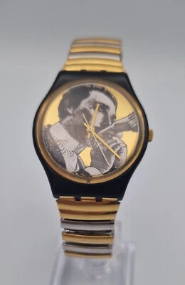 Vintage Swatch Uhr "Baiser D´Antan" mit bicolor Armand neue Batterie - Bild 1 von 4