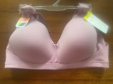 New Warner's RA2231A Pink Wireless No Side Effects Bra Medium M 2XL RP 46
