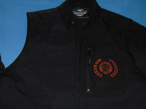 AUTHENTIC HARLEY-DAVIDSON JASPER BLACK CONVERTIBLE JACKET/VEST 2XL - Picture 2 of 7