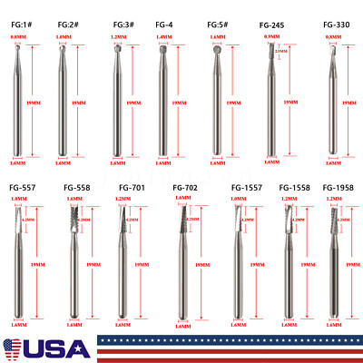 Dental Surgical/Tungsten Carbide Steel Burs Drills for High Speed Handpiece FGOS