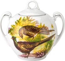 Victoria Bella DB6-0088-03 European Collection. 15oz White Porcelain Sugar Bowl