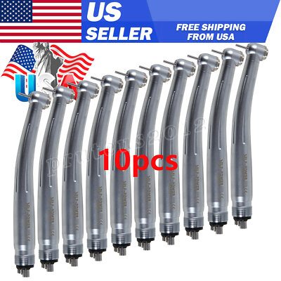 DENTAL High Speed Handpiece Push Button Metal Air Turbine NSK Style 4 Holes USA