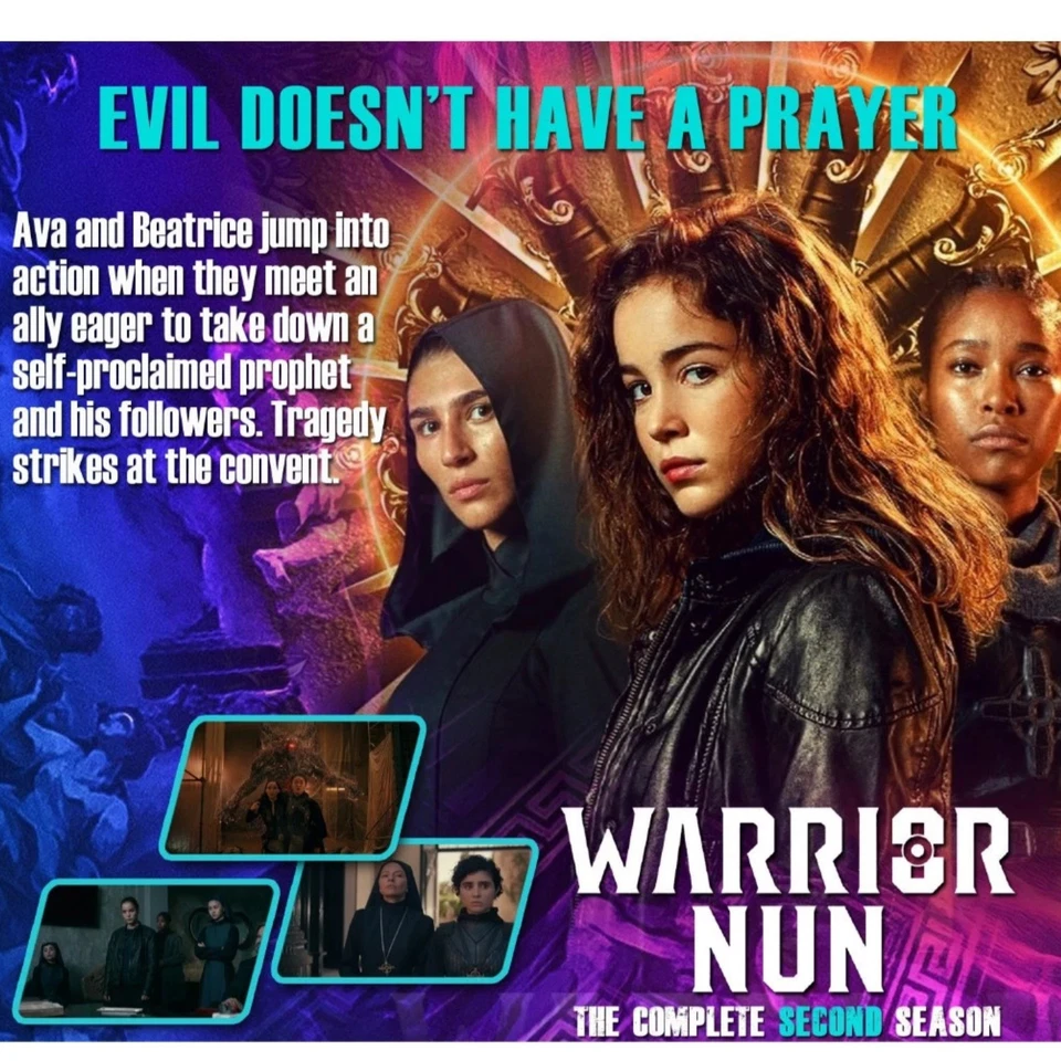 Warrior Nun SEPARATED Seasons 1 - 2 TV Series FULL HD DVD High Quality Audio - Image 2 of 4