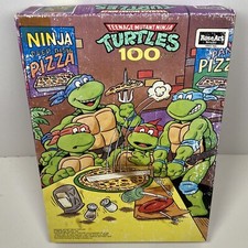 Teenage Mutant Ninja Turtles Ninja 1990 RoseArt Pizza 100 Pc Jigsaw Puzzle New