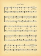 DELTA GAMMA Sorority Vintage Song Sheet c1921...
