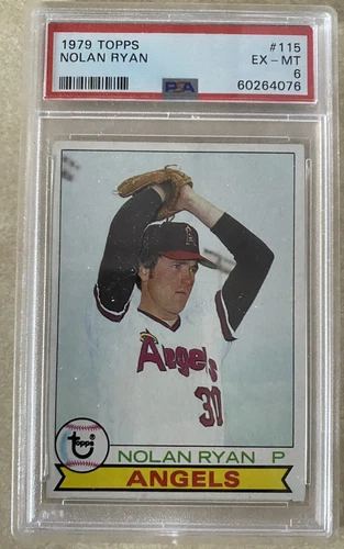 1979 Topps #115 Nolan Ryan PSA 6 HOF California Angels