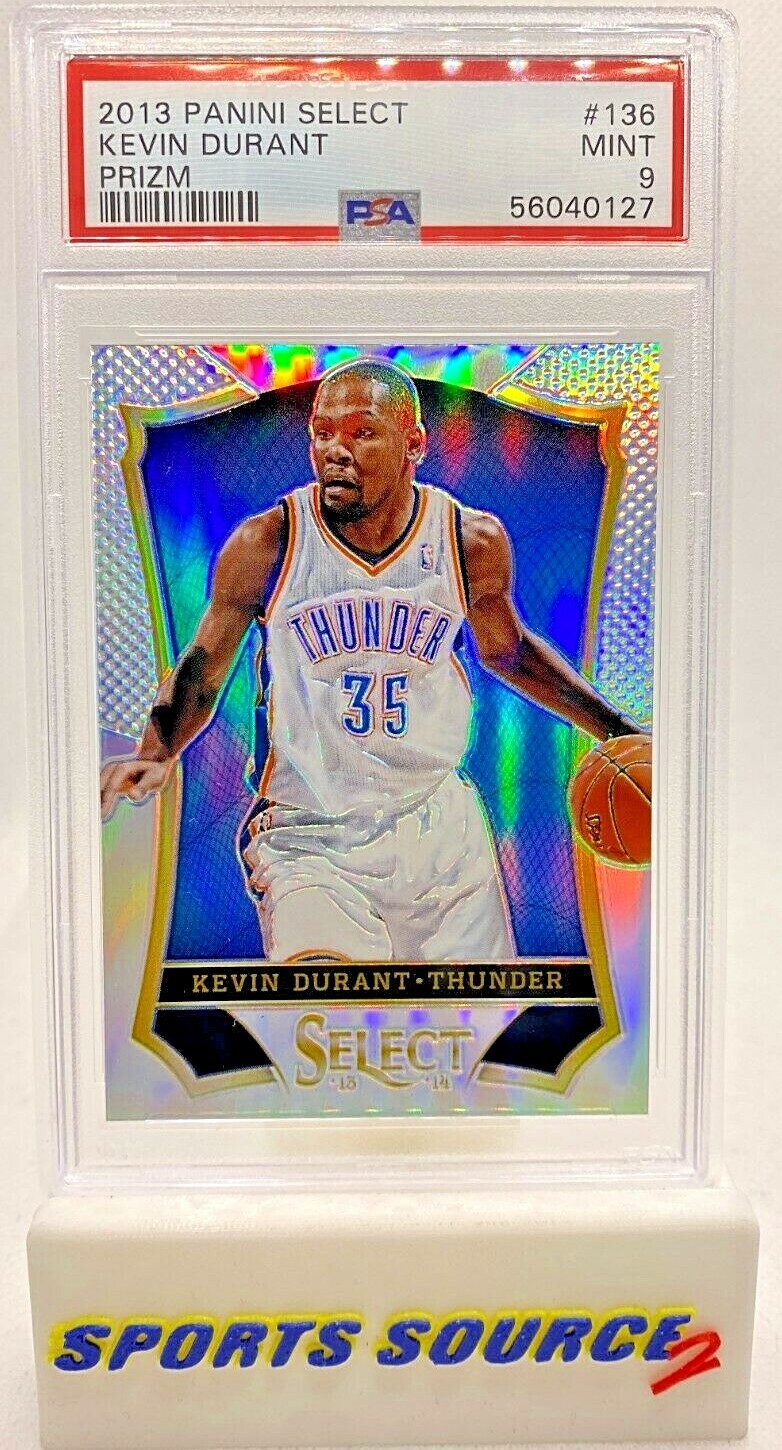 Kevin Durant 2013-14 Panini Select Kevin Durant Silver Prizm PSA 9