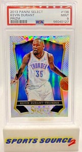 Kevin Durant 2013-14 Panini Select Kevin Durant Silver Prizm PSA 9
