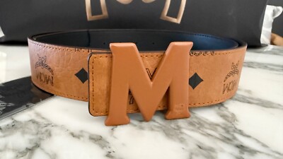 NEW MCM BELT CLAUS TONAL M REVERSIBLE Adjustable Size 110 cm