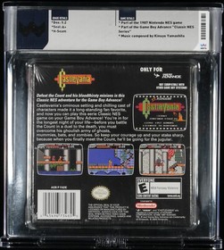 GBA Game Boy Advance NES CLASSIC SERIES CASTLEVANIA WATA GRADED Brand NEW Sealed