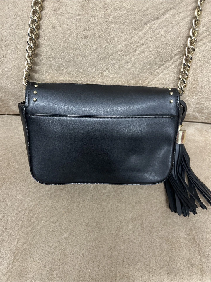 Edgy Victoria’s Secret Balmain Chain Studded Crystal Crossbody Bag Clutch Purse - Image 2 of 4