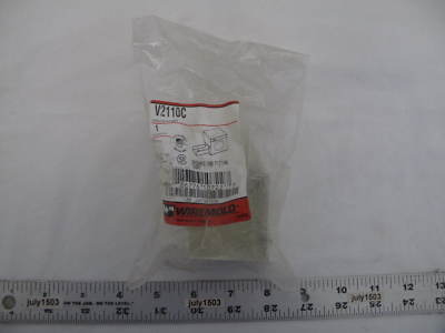 (1) NEW Wiremold V2110C Entrance End Fitting IVORY - Made in USA!
