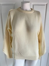 Vintage 1980s Picket and Post Acrylic Ivory Cream Sweater Size M NEW NOS