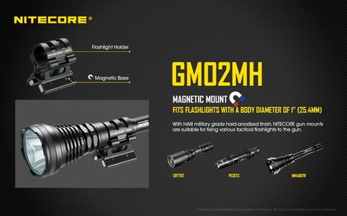 NiteCore GM02MH Tactical Weapon Mount for EC23 EC20 EC11 EC22 Flashlight - Picture 2 of 2