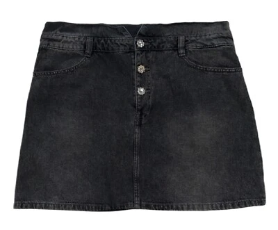 Damen Rock Jeansrock grau - Gr. 40, 46 C6 - Bild 1 von 2