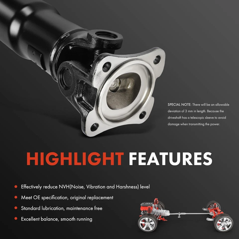 Rear Driveshaft Prop Shaft Assy for Dodge Ram 2500 Ram 3500 2003-2007 L6 5.9L - Image 4 of 4