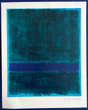 Mark Rothko Litografia COA originale firmata numerata a mano certificata 180_