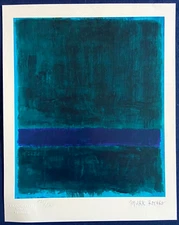 Mark Rothko Lithograph COA Original Hand Numbered Signed Certified 180