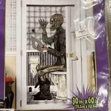 Toilet Zombie Bathroom Door Cover Halloween Decoration Decor NEW 30x60