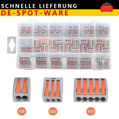 50-teiliges Schraubklemmen-Set Für Leiterplatten - 2P 3P 4P Klemmenblöcke 2,54mm