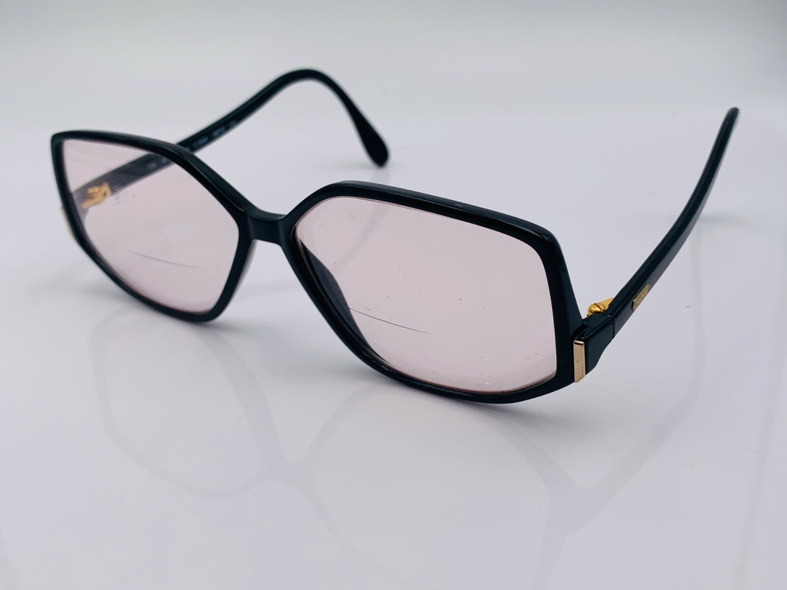 Vintage Silhouette M1728 Black Oval Sunglasses Austri… Gem