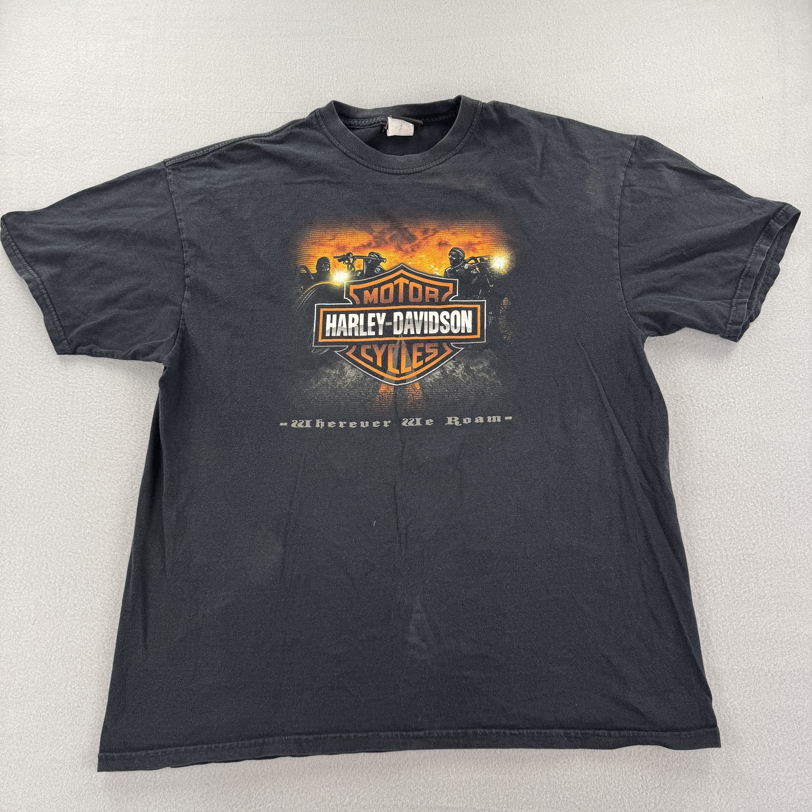 Harley-Davidson Shirt Mens Extra Large Wherever We Roam Peterson's Key West