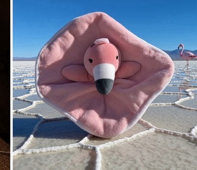 Cloud Island Pink Flamingo Terry Wash Cloth/Washcloth/Security 2021
