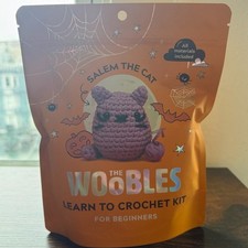  Halloween Edition - The Woobles Salem the Purple Cat Crochet Kit  Hook