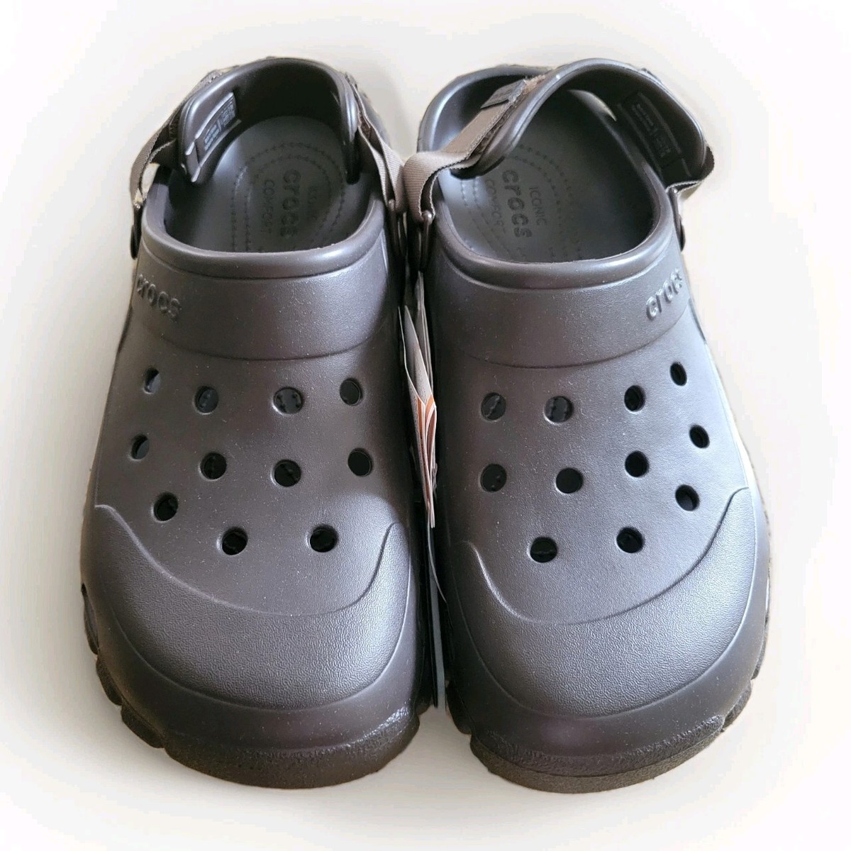 Crocs Offroad Sport Clogs Adjustable Strap Espresso Walnut 