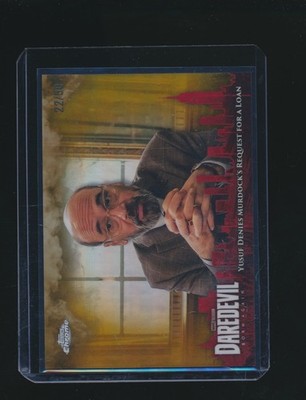 YUSUF DENIES 2025 TOPPS CHROME MARVEL STUDIOS GOLD REFRACTOR 22/50 #DD-20
