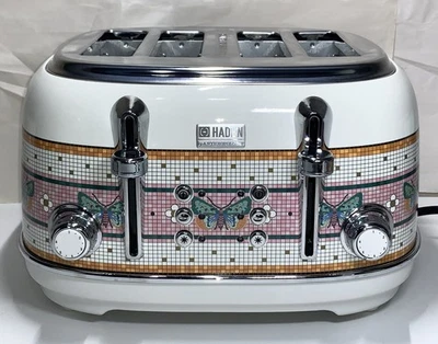 Haden x Bistro Tile - 24K Gold Accent 4 Slice Toaster - Garden Tile - Image 1 of 4