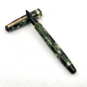 VTG Parker USA Challenger Green Gold Trim 5" Fountain Pen - NO NIB, FOR PARTS