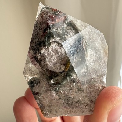 Natural Crystal Garden Quartz Tower Wand Lodalite Phantom Quartz Crystal Obelisk