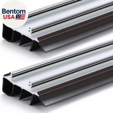 2 Pack 36" Replacement Door Sweep Hardware Double Bubble Kerf Door Sweep Door Bo