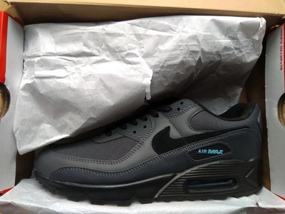 New Nike air max 90 (dk smoke grey/black-laser blue) EU 44 DQ4071 002