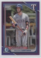 2024 Bowman Draft Chrome Purple Refractor 108/250 Paulino Santana #BDC-126 1l14