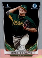 2014 Bowman Chrome Draft Baseball Card #CDP119 Jordan Schwartz