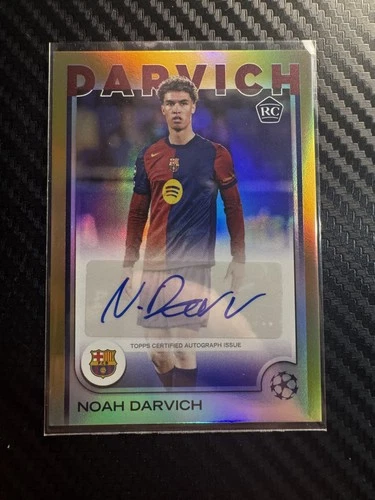 2024-25 Topps UEFA Club Competitions Noah Darvich Base Auto Gold Foil #/50