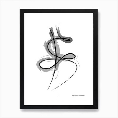 Spiral Striche 7 Kunstdruck gerahmt Wandbild Poster Leinwanddruck Bild