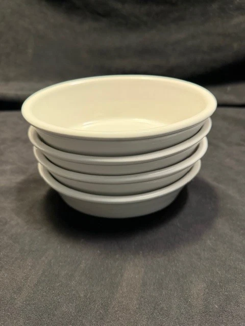 LIBBEY "JUST BAKING" WHITE CERAMIC OVAL BAKER DISHES - SET OF 4