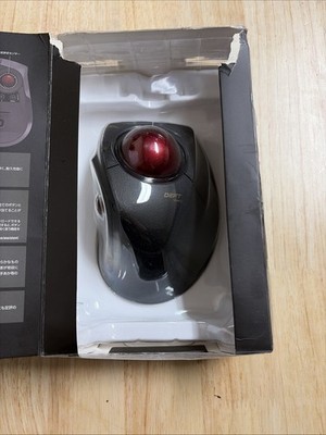 ELECOM DEFT PRO 1500 DPI Wireless Trackball Mouse - Black (M-DPT1MRXBK) New