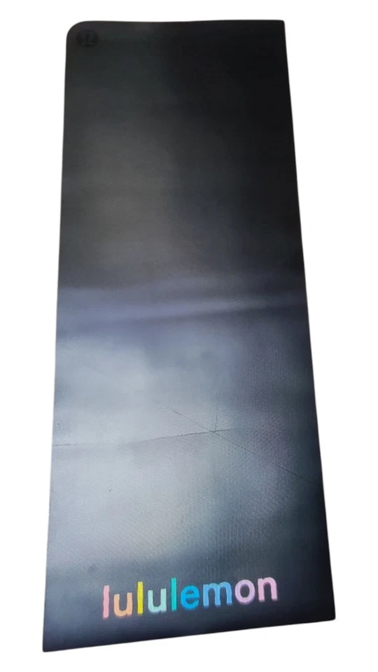 Lululemon Yoga Reversible Mat Wordmark 5mm Black-Tiger-Navy-Sonic Pink -71"x 26" - Image 2 of 4