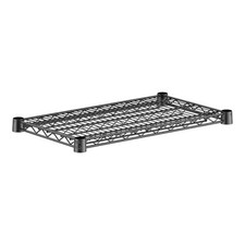 (2 PK) Black Epoxy Wire Shelving Sections 14in Depth 8 Sizes Walk In Cooler NSF