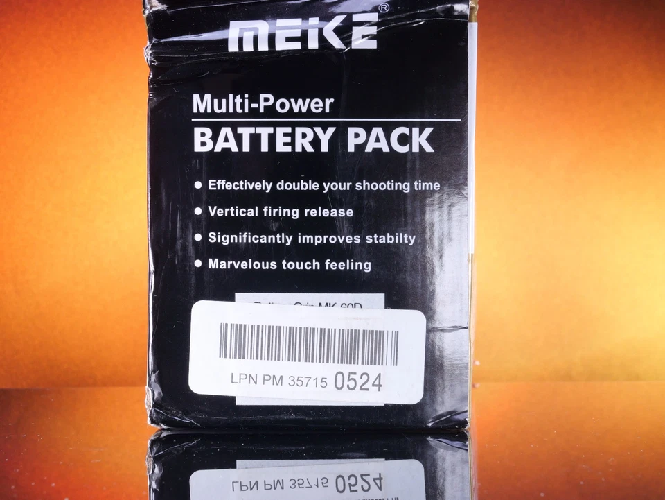 Empuñadura de batería Meike MK-D60 para Canon 60D/60Da Foto 4 de 4