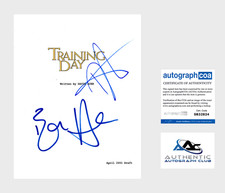 ETHAN HAWKE DENZEL WASHINGTON AUTOGRAPH SIGNED TRAINING DAY FULL SCRIPT ACOA