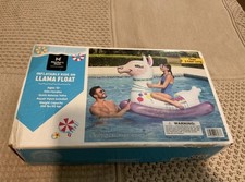 Member's Mark Inflatable Ride-On Llama Pool Float, Over 5 Feet Long, Ages 7 