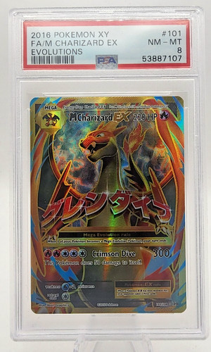 M Charizard-EX graded PSA 8 for sale on eBay